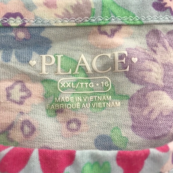 T-Shirts Bundle Lot Girls XXL or Adult S/M Pink Purple Blue Floral - Picture 5 of 8